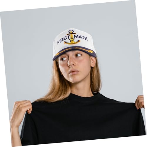 Casquette de voile blanche chapeau de soleil baseball tennis coton polyester
