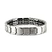Power IonicsĀ® Mens Titanium Power Nano Energy 80 Germanium Stones Bracelet Balance