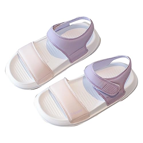 Toddler Little Kid Beach Sandals Summer Casual Walking Shoes Princess Flat Sandals With Ruffle Girls Sandals Size 113