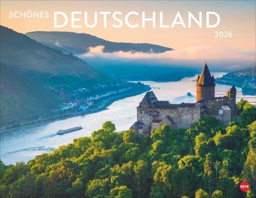 Schönes Deutschland Posterkalender 2026: Reise-Kalender mit 12 atemberaubenden Fotografien von der Nordsee bis zum Bodensee. Landschaften-Wandkalender 2026. 44 x 34 cm. Querformat.