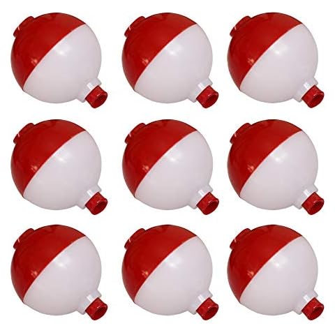Laxygo Fishing Bobbers Hard ABS Snap-on Floats Push Button Round Buoy Float Bobbers 6 Sizes Cover