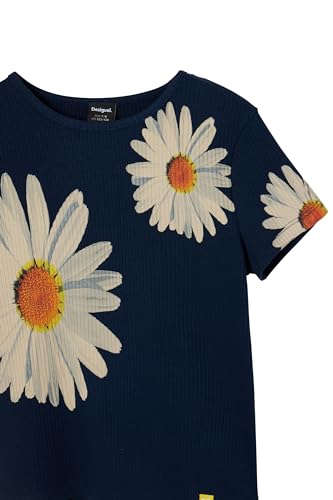 Desigual Little Girl's Ribbed Daisy T-Shirt3
