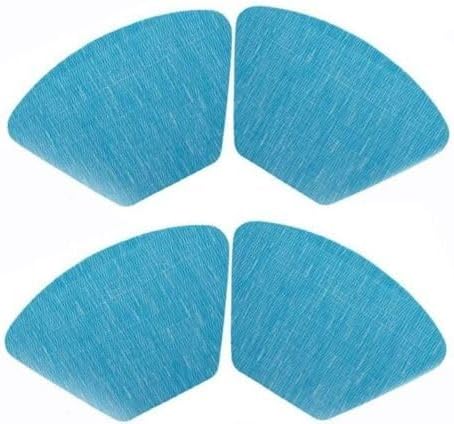 4 manteles individuales de PVC azul, aislamiento térmico, lavables, antideslizantes, para cocina, comedor, interiores y exteriores, patio, 13 x 19