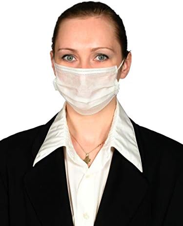 Non-woven Disposable Face Mask with 3ply Earloop White – pack of 10 (10)