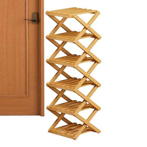 Zapatero Sistema De Almacenamiento - Estante De Esquina Plegable De 6 Capas,Calzado Alto Almacenamiento Estante Limpiador | Para Botas Zapatillas Zapatillas Sandalias Salón Dormitorio Sala
