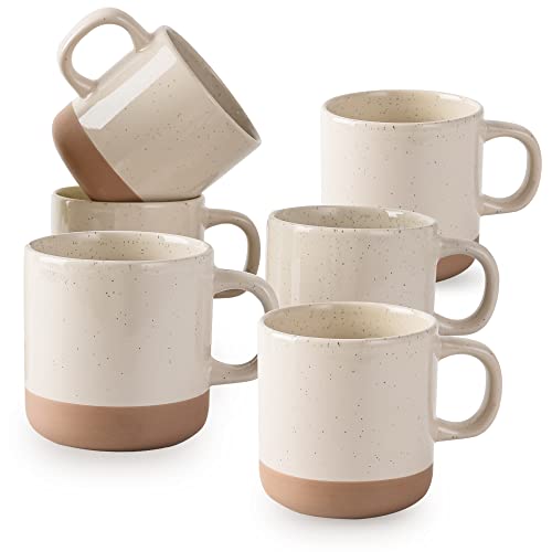 El Mejor Listado de Venta de tazas para cafe mayoreo que Puedes Comprar On-line. 46 BYCNZB Juego de 6 tazas de café de 12 oz, tazas de té con asa para café, té, cacao, leche (crema)