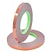 Senven Nastro Biadesivo Premium Lamina Rame - Conduttivo Bifacciale - (50m × 10 Mm) × 2 - Schermatura Emi e Rf, Circuiti Carta, Riparazioni Elettriche, Saldatura, Artigianato - Confezione Da 2 Pezzi