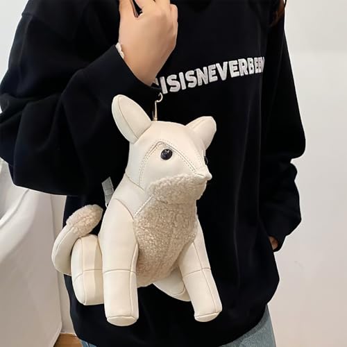 Image of Women PU Leather Unique Novelty Animal Shape Detachable Strap Crossbody Shoulder Bag Handbag Purse for Girls