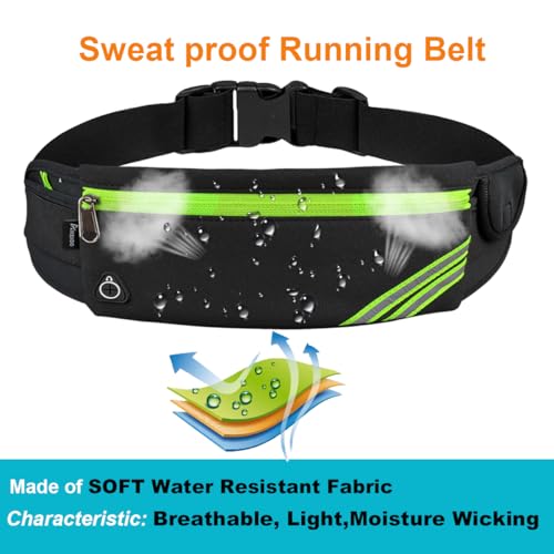 slim running belt fanny packwaist pack bag for hiking cycling workoutreflective runners belt jogging pouchtravelling money phone holder for running gear accessories