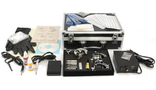 Amazon.com : PRO TATTOO KIT - 3 MACHINES + POWER SUPPLY+ INK + MORE