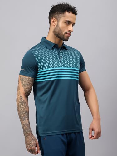 Image of VECTOR X OMT-258 Men's Water Printed Polo T-Shirt