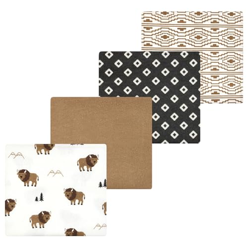 Image of Luvable Friends Little Treasure Flannel Receiving Blankets 4pk