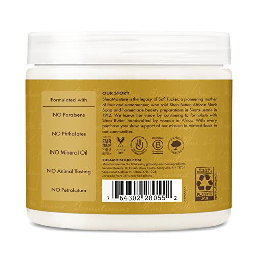 Shea Moisture Deep Treatment Hair Mask To Promote Healthy Hair Growth, Raw Shea Butter With Sea Kelp & Argan Oil, Curly Hair Products, Family Size, 16 Oz #TOP1
