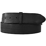  Post & Co Guertelband schwarzes Sattelleder mit Drueckern G271020E 100 cm