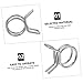 JECOMPRIS Strong Stainless Steel Spring Clips 120pcs Hose Clamp Fasteners Line Hose Clamp for Automotive Industrial