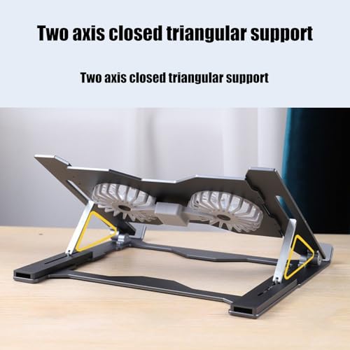 Base enfriadora para laptop ajustable con 8 niveles de altura miniatura 5