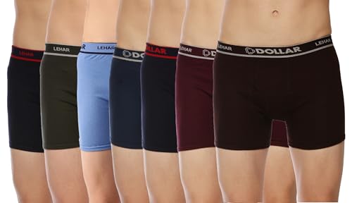 Image of Dollar Lehar Mens Combed Cotton Trunk - Actual Colour May Vary