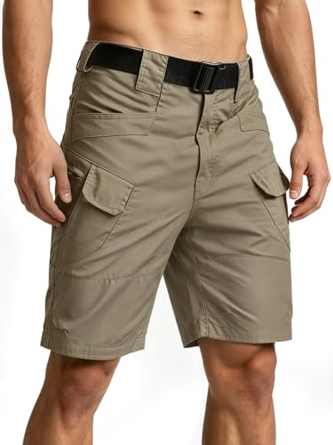 Short cargo pour homme imperméable stretch léger avec poches - 5