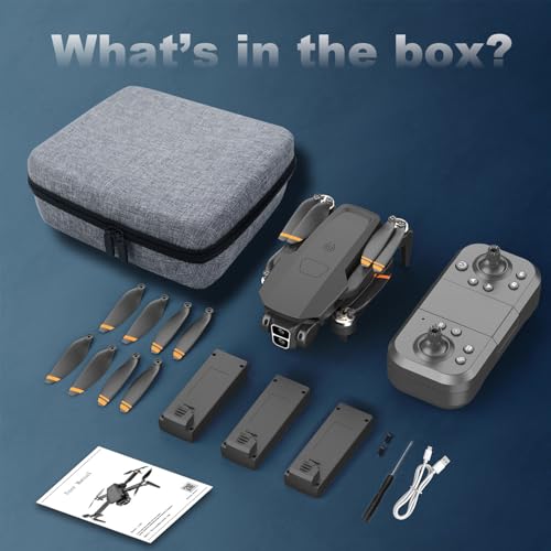 Drone with Camera for Adults 4K, Brushless Motor Drones for Kids Beginners, 60 Mins Flight, 130° Lens, FPV Foldable RC Quadcopter, Gesture Photography, Toys Gifts for Teen Boys Girls, Black - Image 7