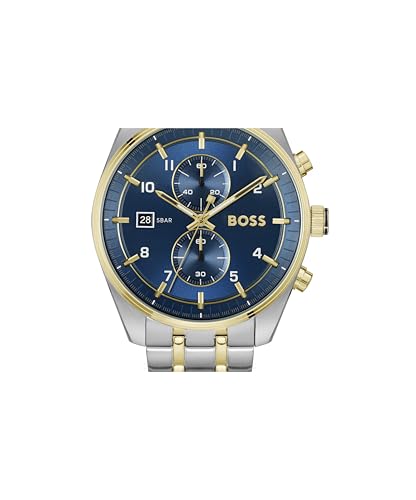Image of BOSS Skytraveller Men's 44mm Chronograph Quartz Watch