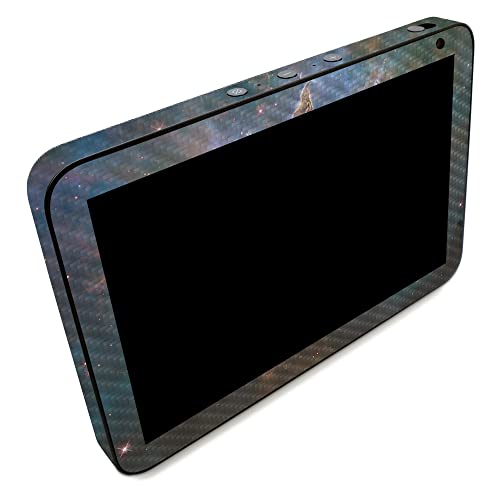Image of MightySkins Carbon Fiber Skin Compatible with Amazon Echo Show 8 (Gen 2) - Eagle Nebula | Protective, Durable Textured Carbon Fiber Finish | Easy to Apply | Made in The USA