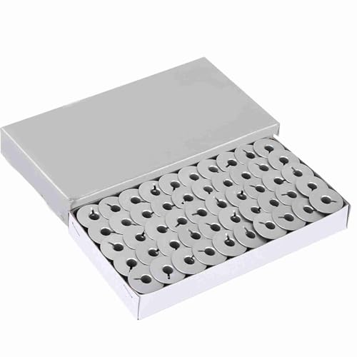 100pcs 55623A Bobinas de aluminio Piezas de máquina de coser ranurada Material de alúmina universal