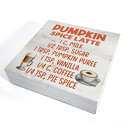 Rustic-Pumpkin-Spice-Latte-Wood-Box-Sign-Fall-Pumpkin-Autumn-Wooden-Box-Sign-Farmhouse-Home-Kitchen-Coffee-Bar-Desk-Shelf-Decor-5-X-5-Inch Rustic Pumpkin Spice Latte Wood Box Sign Fall Pumpkin Autumn Wooden Box Sign Farmhouse Home Kitchen Coffee Bar Desk Shelf Decor 5 X 5 Inch