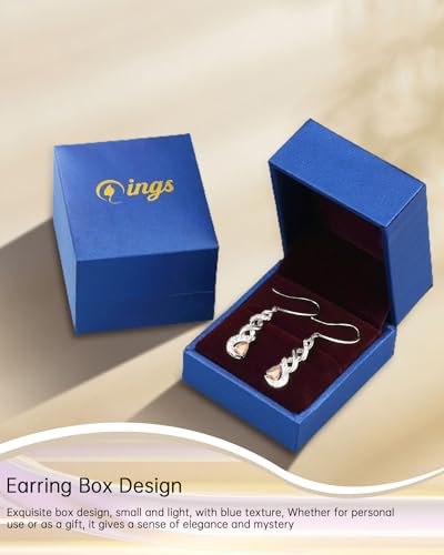 Boucles d'oreilles Infini Argent Sterling 925 Pierre de Naissance Cristal - 5