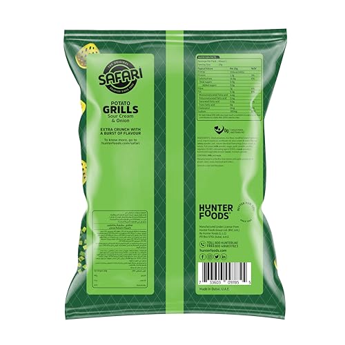 Safari Potato Grills Sour Cream and Onion 60g