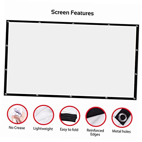 Pantalla de proyector portátil y plegable para exteriores miniatura 5