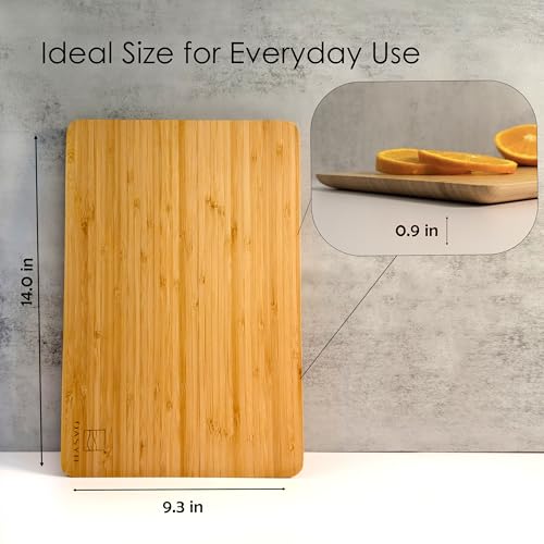 Tabla de Cortar de Bambú para Cocina – Tabla Premium de Madera Natural, Duradera y Ecológica para Cortar Carne, Verduras y Charcutería por OASYH miniatura 5
