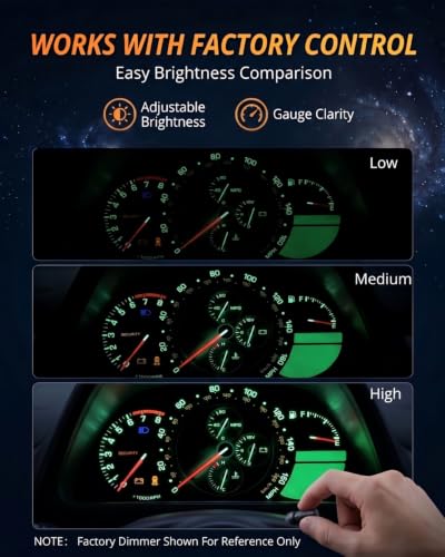 Image of WLJH Green LED Gauge Climate and Clock Bulb Kit for Lexus IS300 2001-2005 | 3030 SMD, Dimmable, No Soldering, Classic Green Dash Light, Instrument Backlight, HVAC Panel Lights, 12-Pack