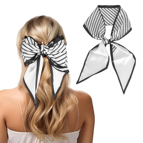 Long Silk Like Head Scarf Women's Fashion-Scarf Bags for Women Handbag Scarfs Band Hair Neck Scarves Fashion Gifts