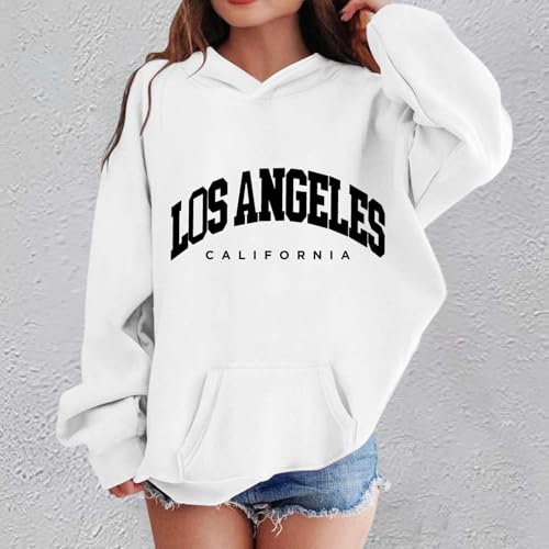 Los Angeles Hoodies for Teen Girls Cute Trendy Long Sleeve Oversized Sweatshirts Tween Y2k Tops Winter Preppy Clothes2