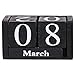Produktbild Justdolife Block Kalender Kreative Dekorative Mini Größe Holz Ewiger Kalender Schreibtisch Dekor
