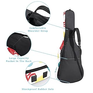 Étui de protection rembourré pour guitare classique acoustique Motif crabe et écrevisses, Multicolore 01., 42.9×16.9×4.7… - Les Beatles, Paul McCartney, John Lennon, RIngo Starr, George Harrison Étui de protection rembourré pour guitare classique acoustique Motif crabe et écrevisses, Multicolore 01., 42.9x16.9x4.7… – Image 3
