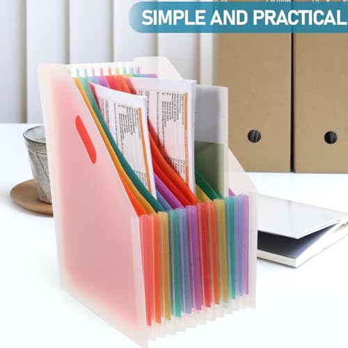 Organiseur de dossiers accordéon plastique pour libérer votre bureau - 7