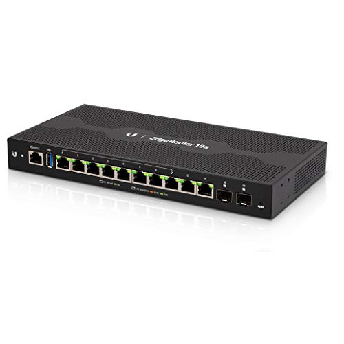 Ubiquiti Networks Commercial EdgeRouter 12P, 10-Port Gigabit Router with 24V PoE Support on RJ45 Ports and 2 SFP Ports (ER-12P)