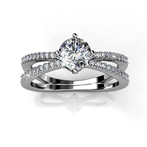 DEBEN AND HILL Platinum Plated 92.5 Sterling Silver Ring Made with ...