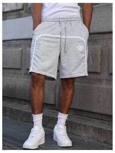 GORGLITTER Men's Gym Workout Shorts Graphic Running Athletic Straight Leg Casual Track Shorts Summer Vacation4