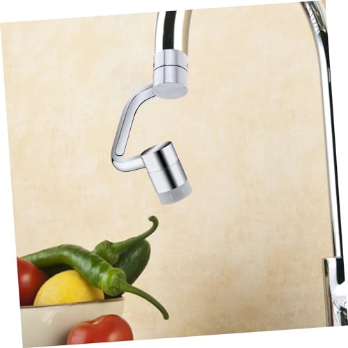 Extensor de grifo ajustable y giratorio de acero inoxidable para lavabo y cocina 5
