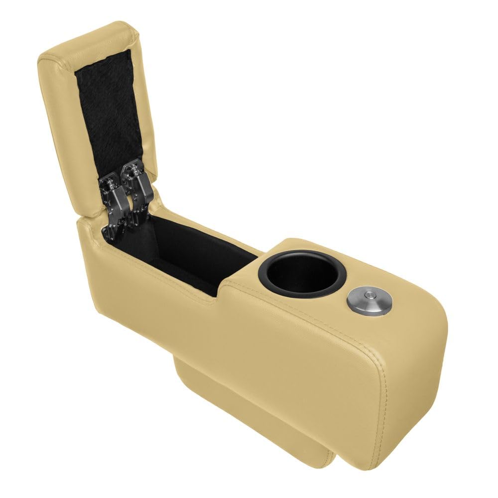 Mobile Armlehne für Loveseat - Leder beige