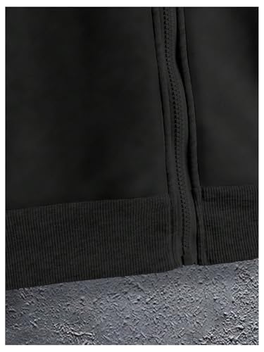 SOLY HUX Men's Zip Up Hoodie Jacket Letter Graphic Print Drawstring Long Sleeve Sweatshirt with Pockets4