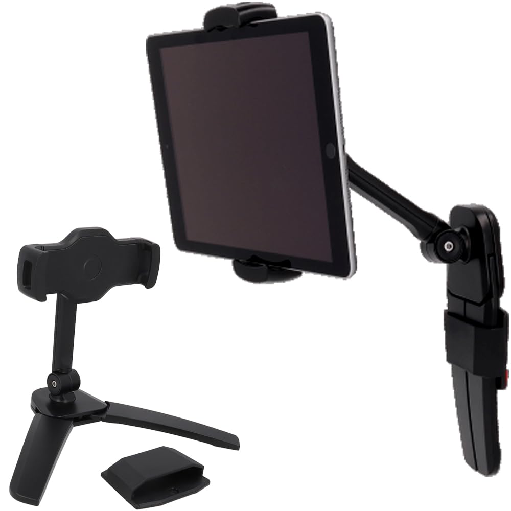 Soporte para teléfono móvil, smartphone, tableta, soporte para teléfono móvil, soporte de pared, metal negro