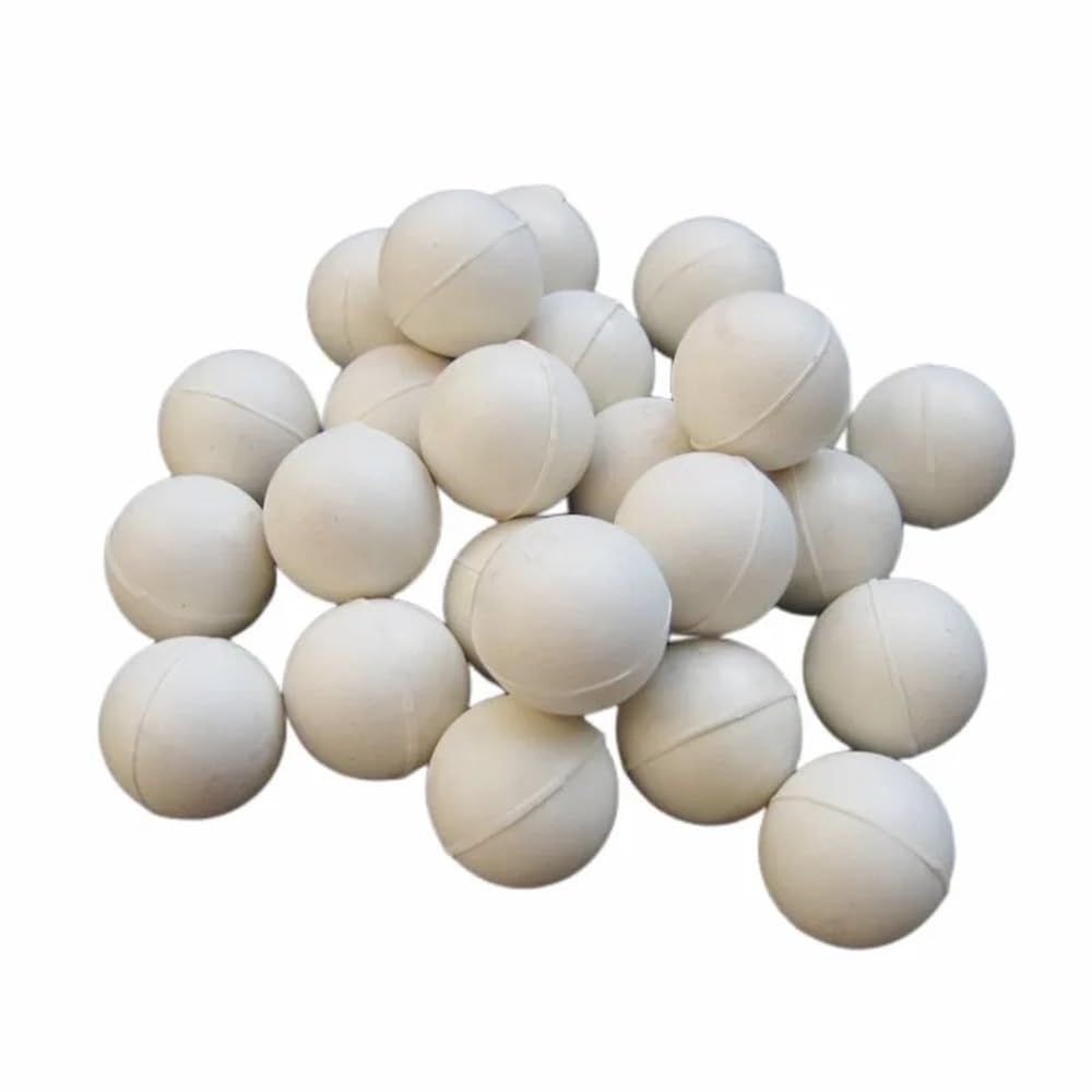 Cristalería de Laboratorio Bolas de goma for tamices Bola de goma sólida blanca Bola saltarina for limpiar la pantalla del tamiz 10 20 25 30 3 40 45 50 mm(15mm)