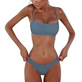 Vantaggi UV e abbronzatura: Stand out con questo set di bikini permeabile alle UV. Permette il passaggio dei raggi UV, offrendo un'esperienza di abbronzatura 