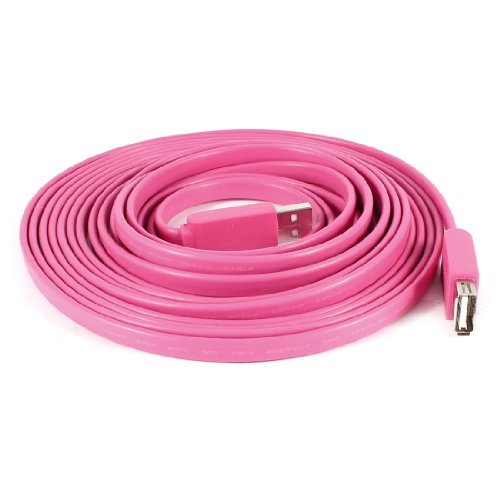 USB 2. 0 Type A Male to Female M/F Plug Connector Flat Cable 5M Pink ...