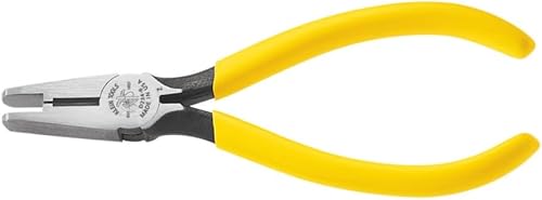 Klein Tools D234-6 Scotchlok Connector Alicates de crimpado con cuchillos endurecidos por inducción, junta remachada en caliente y asas curvas
