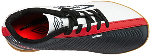 Tênis Umbro Fifty Iv Jr, Criança-Unissex, Branco/Preto/Vermelho, 32