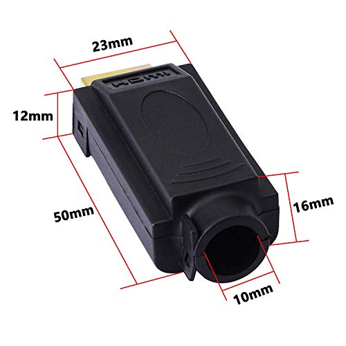 Adaptador HDMI SinLoon 2 Pack sin soldadura con funda plástica miniatura 7